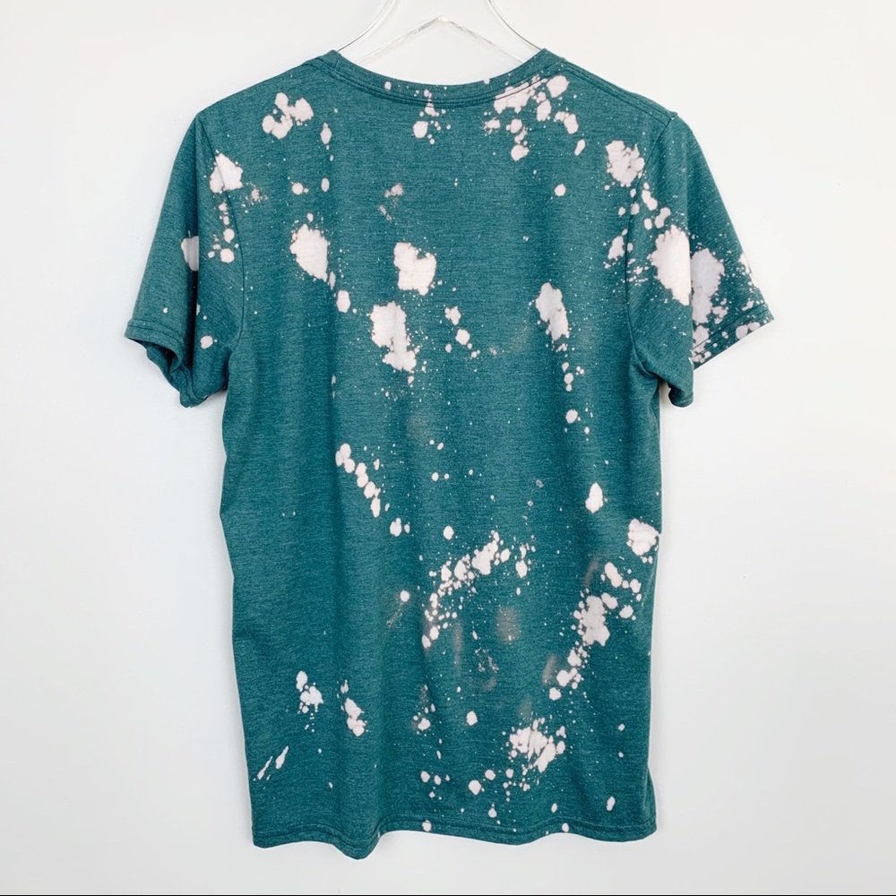 Be A Rare Bird Bleached Graphic Tee Green - Picture 8 of 8